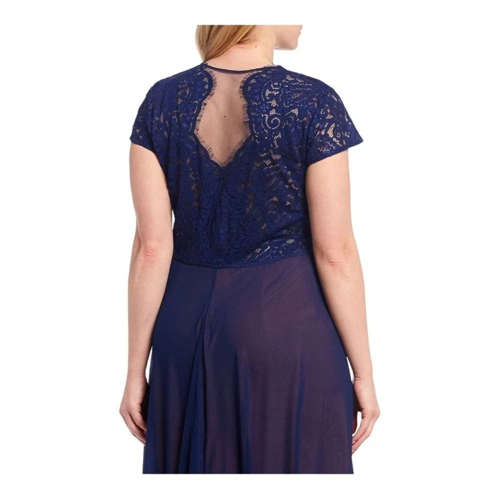 Js Collections Women's Scalloped Illusion Blue Sh… - image 2